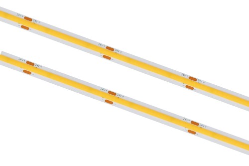 Taśma LED COB 24V 10W/m IP20 biała ciepła