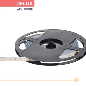 Taśma LED Deluxe 2835 SMD 128 LED/m 24V 11,5W/m 1490lm/m ciepła 3000K IP20 