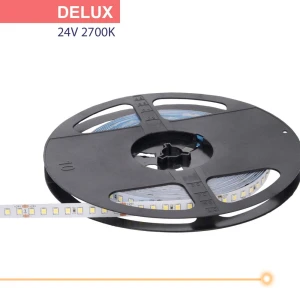 Taśma LED Deluxe 2835 SMD 128 LED/m 24V 11,5W/m 1490lm/m ciepła 2700K IP20